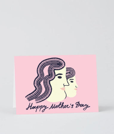 Mothers Day Card Faces