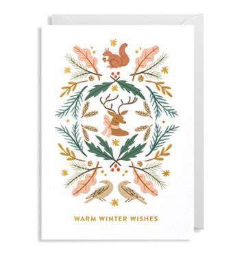 Christmas Card Warm Winter Wishes