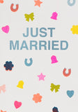 Wedding Card Just Married Confetti