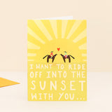 Sunsets Greetings Card