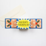 Christmas Card Fold Out Cracker Starburst