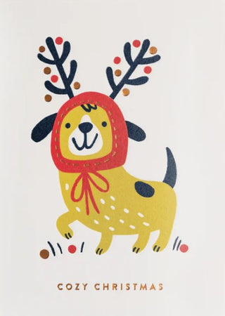Christmas Card Cozy Christmas Dog