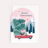 Christmas Card Driving Home For Christmas
