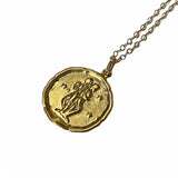 Necklace Star Sign Gemini Gold