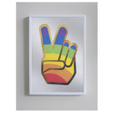 Peace Sign Gold Foil A4 Print