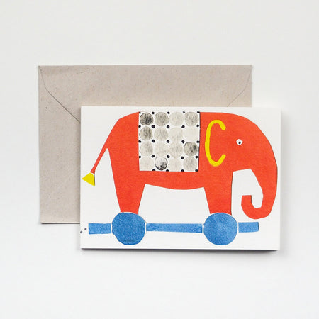 Elephants Fold Out Concertina Card