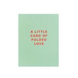 Greetings Card Folded Love