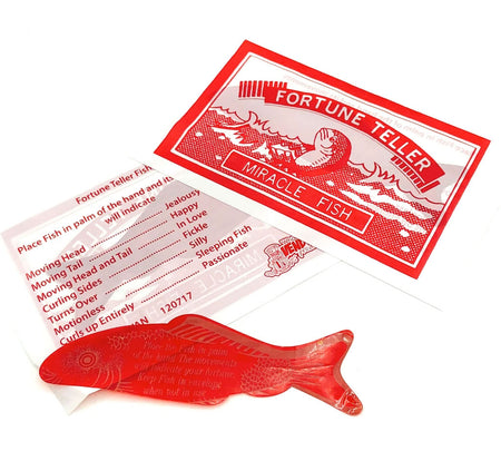A4 Fortune Teller Fish Print And Fortune Fish Red