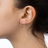 Hoop Earrings Silver Petite Fair Trade Bead