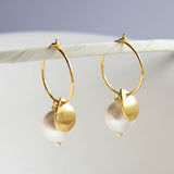 Pearl Hoop Earrings