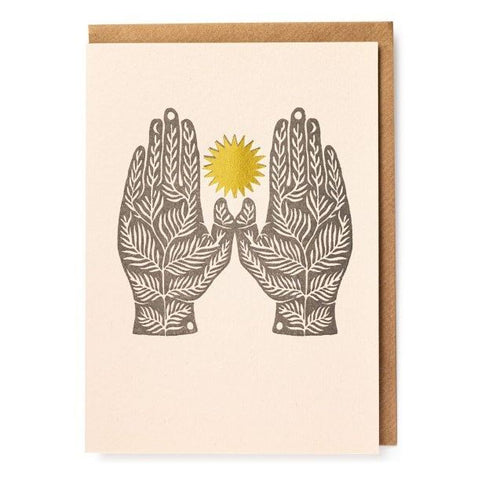 Card Hands And Sun