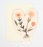 Card Concertina Floral Heart