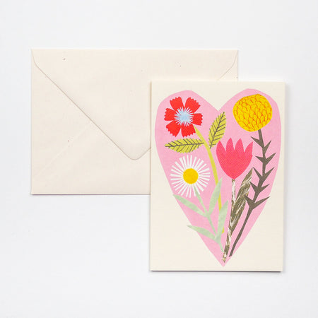 Card Floral Heart