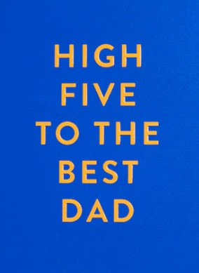 Fathers Day Card High Five