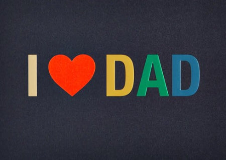 Fathers Day Card I Heart Dad