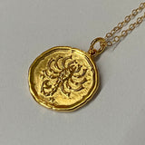 Necklace Star Sign Scorpio Gold