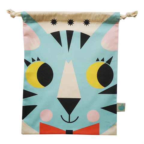 Children's Cotton Drawstring Bag Kat