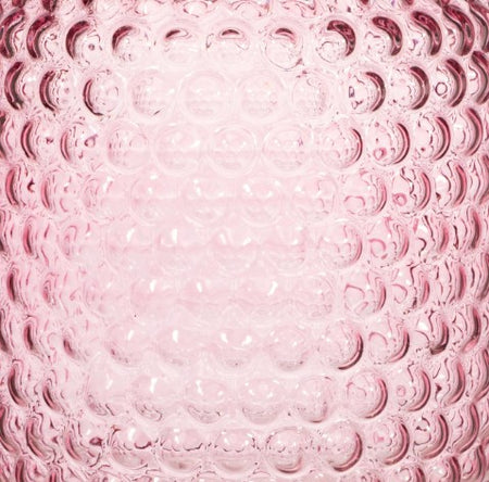 Large Pink Glass Vase Bobble