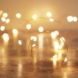 String Lights Gold Wire Battery Operated