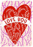 Mini Card Love You Pink