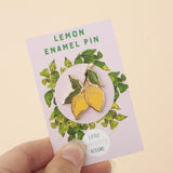 Lemon Enamel Pin Badge