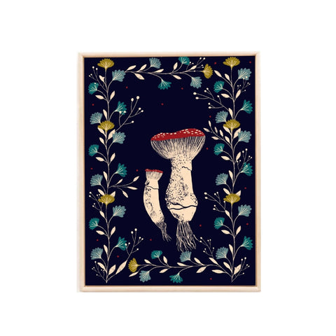 Mushrooms Print A4