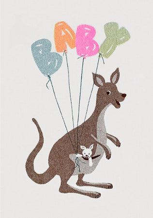 New Baby Card Kangaroo