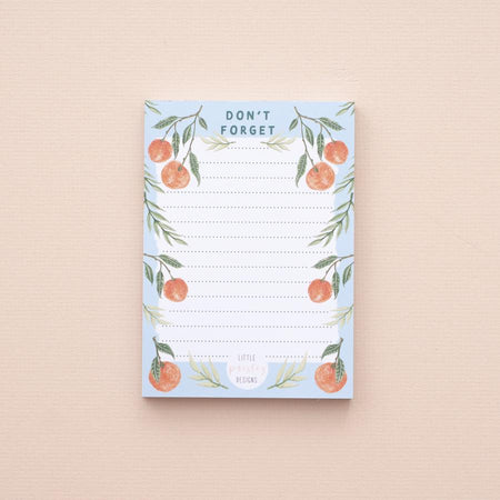Notepad Don't Forget Clementine Design