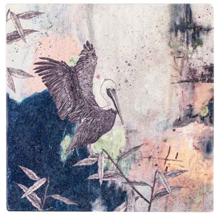 Placemat Limestone Brown Pelican