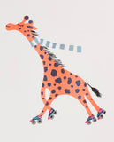 Print A4 Giraffe On Skates