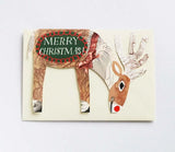 Christmas Card Standing Rudolph