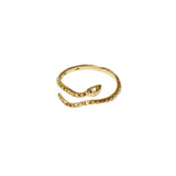 Snake Ring Adjustable Size Gold