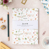 Notebook A5 Lined Delicate Floral