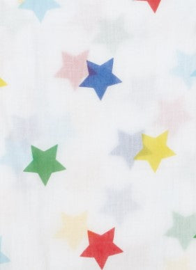 Muslin Swaddle Organic Cotton Rainbow Star