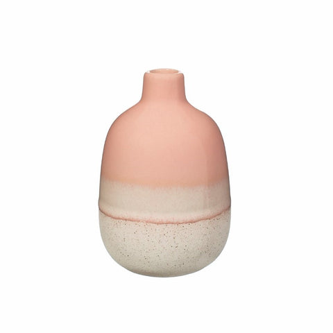 Vase Small Ceramic Glaze Dusky Pink