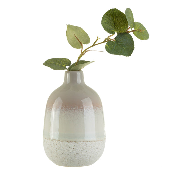 Vase Small Grey Ceramic Glaze