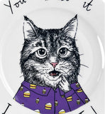 Plate China Cat You Bake It I Eat It